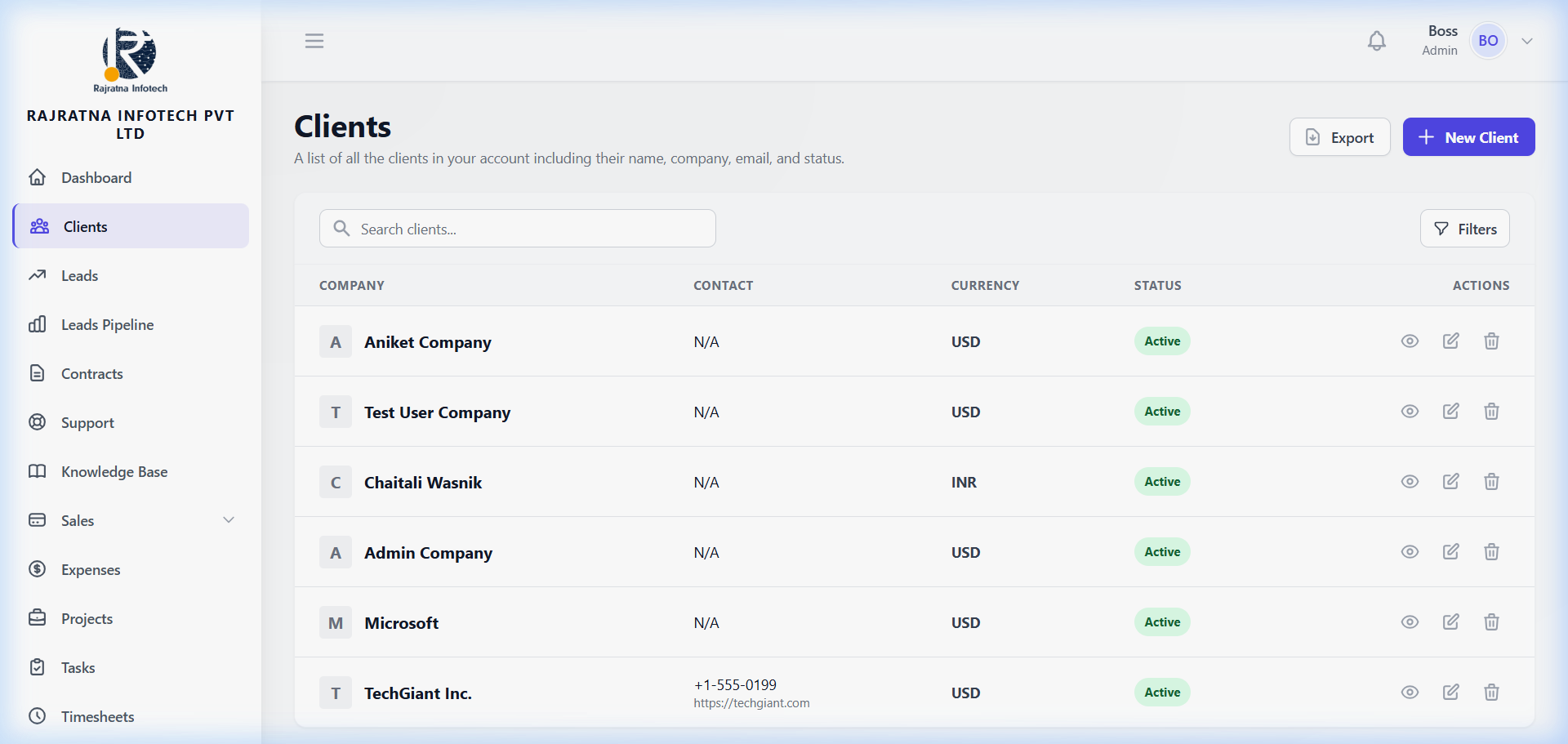Client CRM