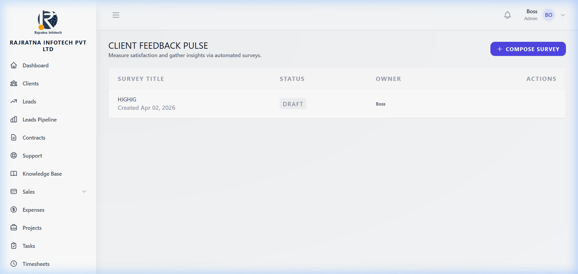 Client Feedback Surveys